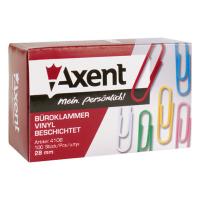 Скрепки канцелярские Axent rounded, colored, 28 мм, 100 шт. (4106-А) Diawest