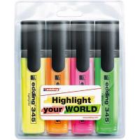 Маркер Edding Highlighter e-345, SET 4colors (blister PVC) (345/4/SE) Diawest