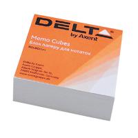 Бумага для заметок Delta by Axent білий 80Х80Х20мм, glued (D8002) Diawest