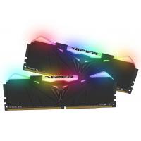 Модуль пам'яті для комп'ютера DDR4 16GB (2x8GB) 3000 MHz Viper RGB Black Patriot (PVR416G300C5K) Diawest
