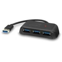 Концентратор Speedlink SNAPPY EVO USB Hub, 4-Port, USB 3.0, Passive, black (SL-140107-BK) Diawest