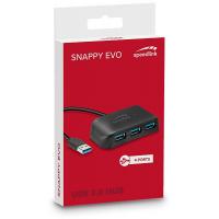 Концентратор Speedlink SNAPPY EVO USB Hub, 4-Port, USB 3.0, Passive, black (SL-140107-BK) Diawest