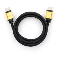 Кабель мультимедійний HDMI to HDMI 3.0 m V2.0 metal Vinga (VCPDCHDMI2VMM3BK) Diawest