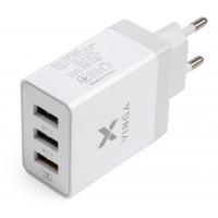 Зарядний пристрій Vinga 3 Port USB Charger QС3.0 + 2x2.4A 30W max (VCPWCHQC3) Diawest