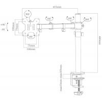 Кронштейн Charmount CT-LCD-DS1902A Diawest