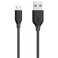 Дата кабель USB 2.0 AM to Micro 5P 0.9m V3 Powerline Space Gray Anker (A8132H11/A8132G11) Diawest