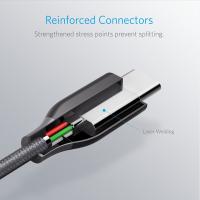 Дата кабель USB Type-C to Type-C 1.8m Powerline+ V3 Gray Anker (A81880A1) Diawest