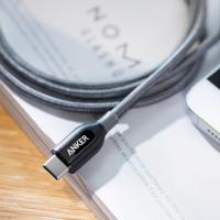 Дата кабель USB Type-C to Type-C 1.8m Powerline+ V3 Gray Anker (A81880A1) Diawest