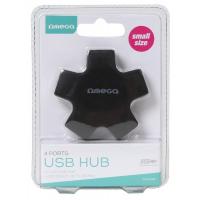 Концентратор OMEGA 4 Port USB 2.0 Hub Star black (OUH24SB) Diawest