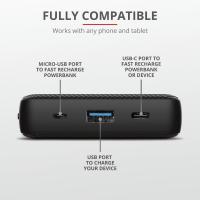 Батарея універсальна Trust Primo QI 20000 mAh Black (23565_TRUST) Diawest