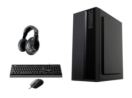 Персональний комп’ютер DiaWest S5 (INTEL Core™ i5 12400/ H610/ 16GB 3200/ SSD 512GB / Wi-Fi /400W / комплект Vinga KBS-270 клавіатура+миша / навушники REAL-EL GD-750V Black)