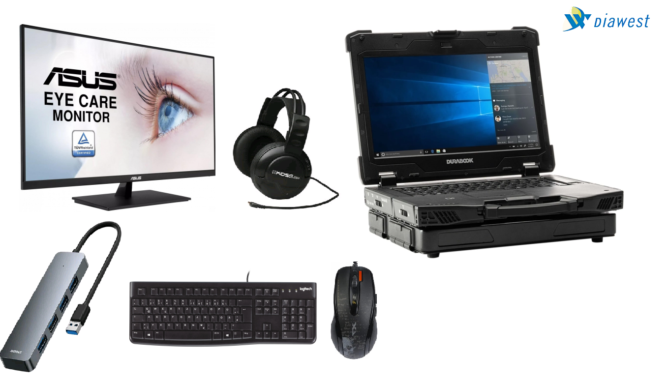АРМ DiaWest Pro Arm1 на базі ноутбука DURABOOK Z14I Basic (Z4E2R3DA3BXX)